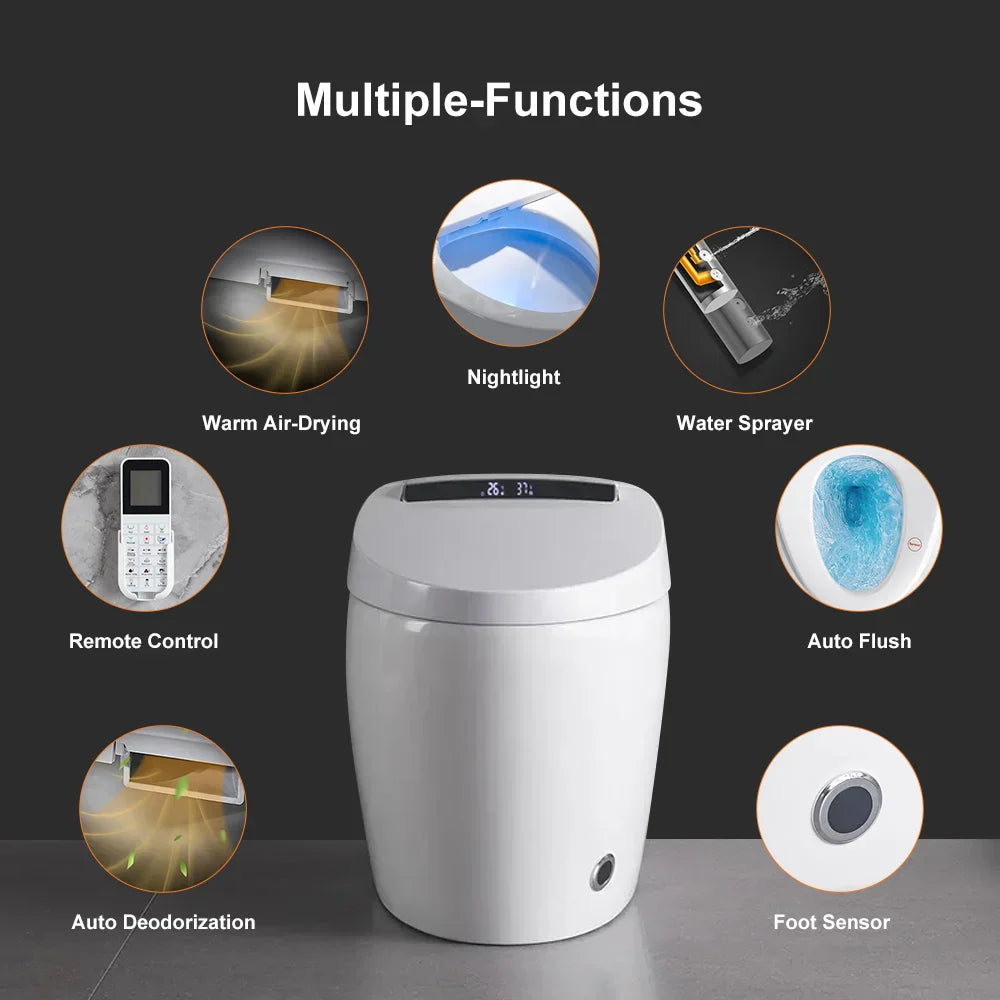 1,28 GPF Bodenmontierte automatische Toilette