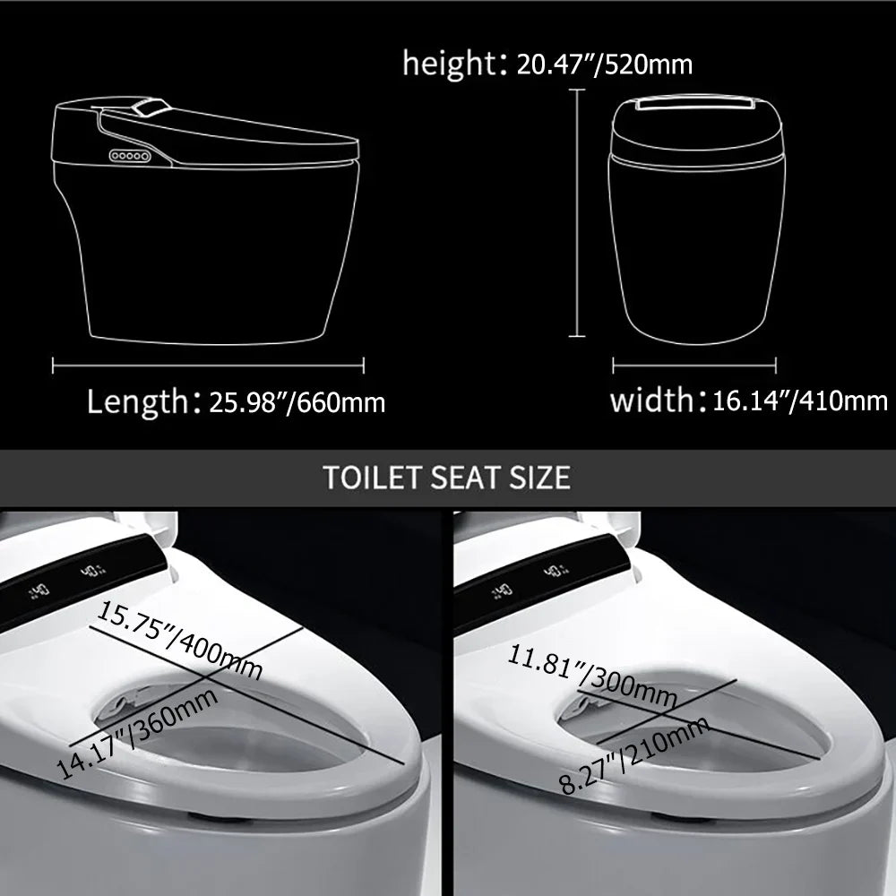 1,28 GPF Bodenmontierte automatische Toilette