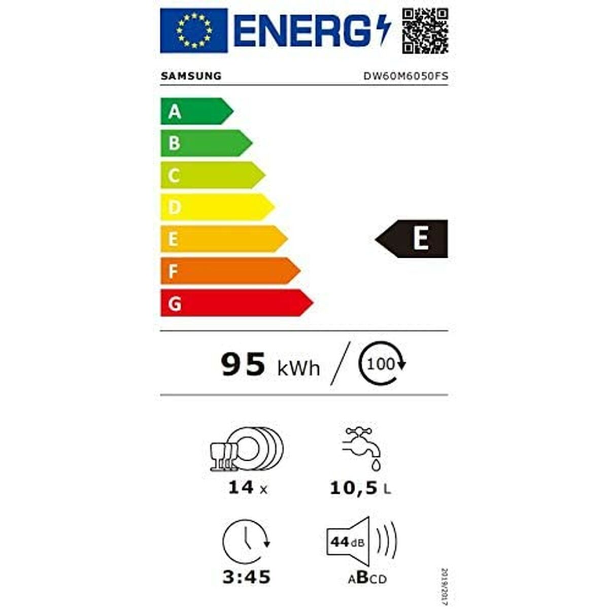 Lave-vaisselle Samsung DW60M6050FS 60 cm (60 cm)