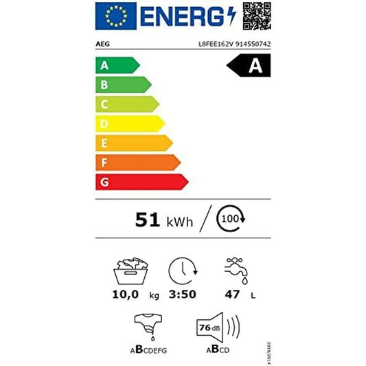 Lave-linge Aeg L8FEE162V 1600 tr/min