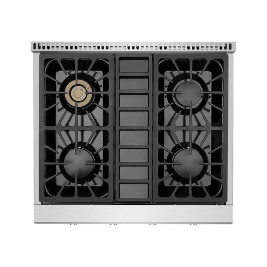 Table de cuisson à gaz encastrable Empava 30GC30 de style professionnel de 30 po