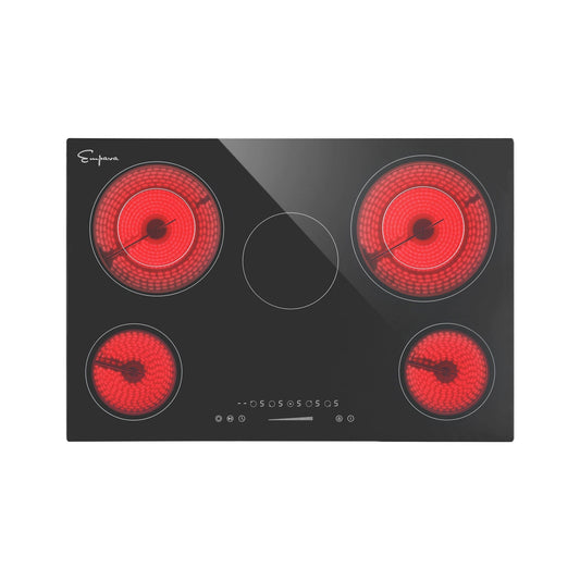 Table de cuisson électrique radiante Empava 30REC13 de 30 pouces, noire